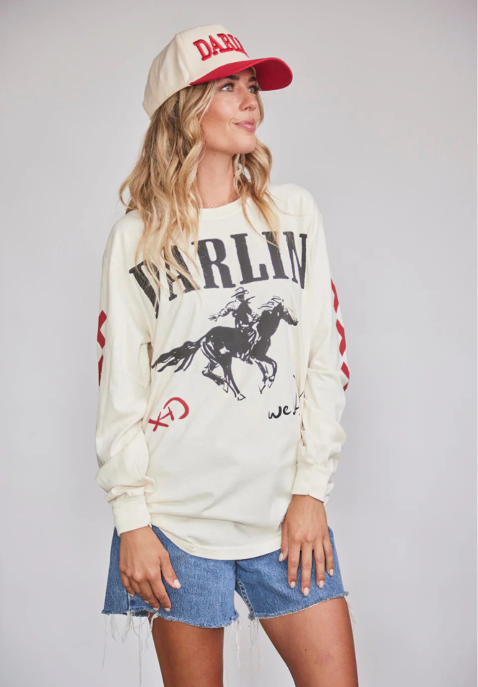 DARLIN'® Snapback Cream/Red - Image 3