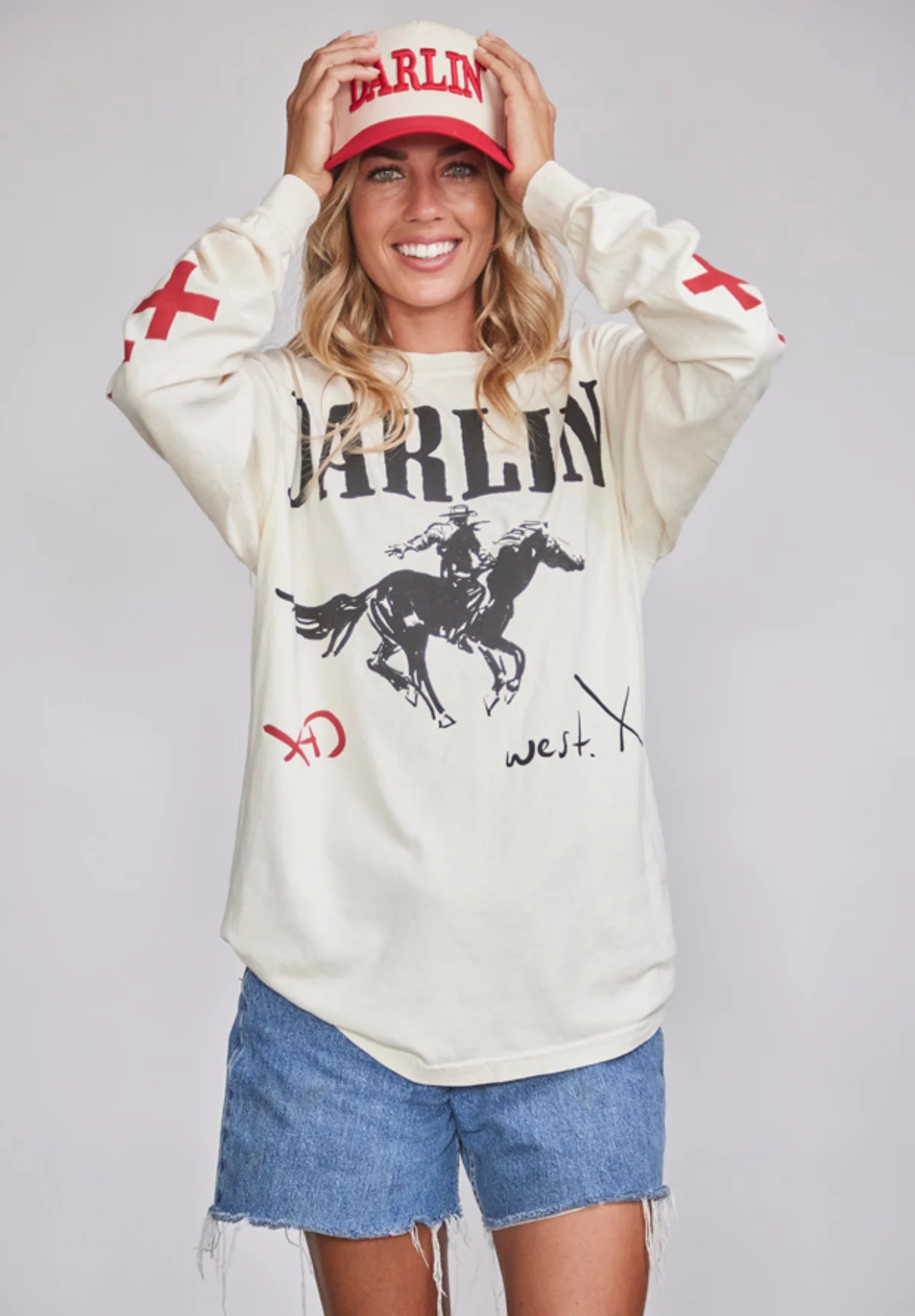 DARLIN'® Snapback Cream/Red - Image 4