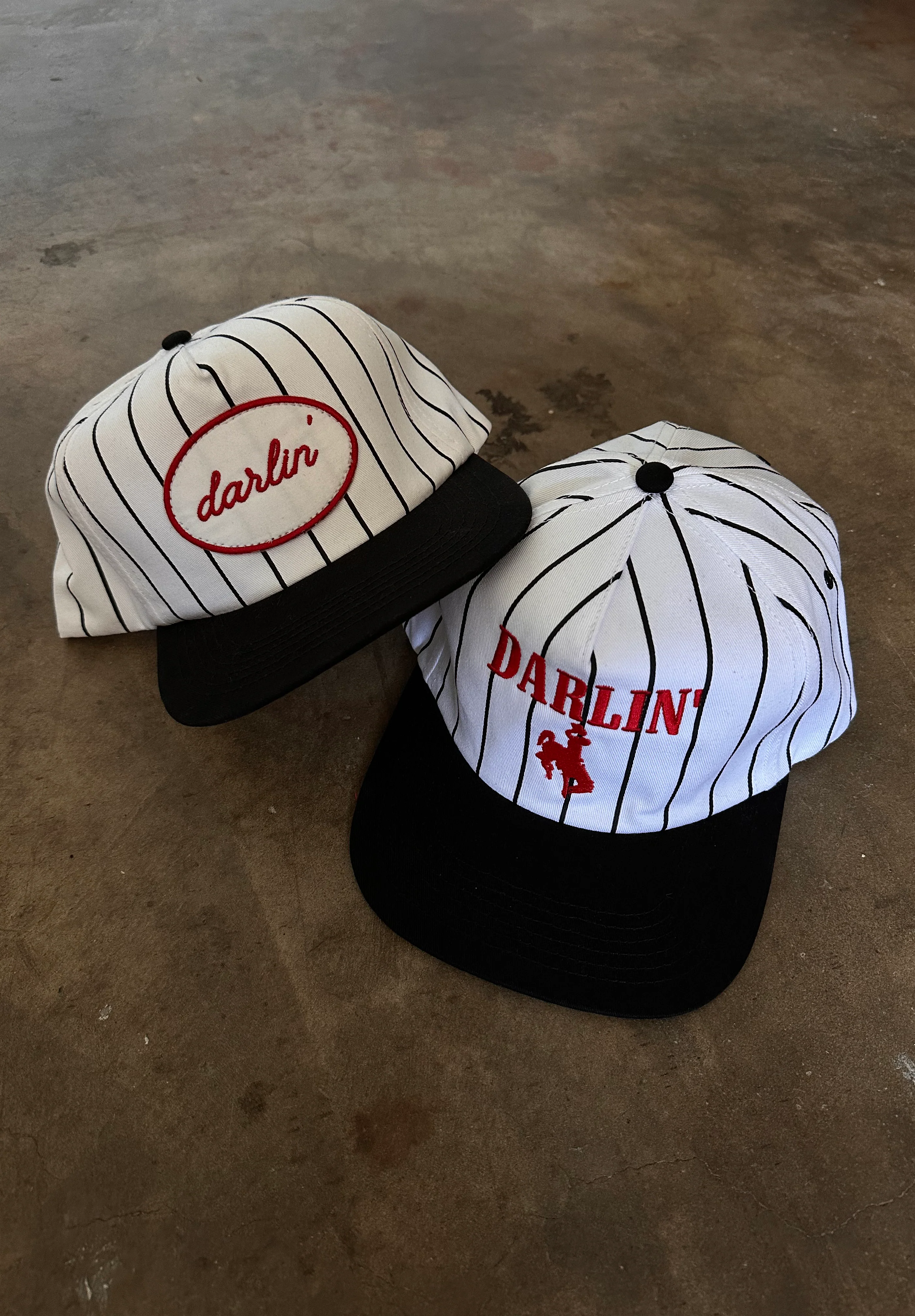 DARLIN'® Pinstripe Snapback Red/White - Image 5