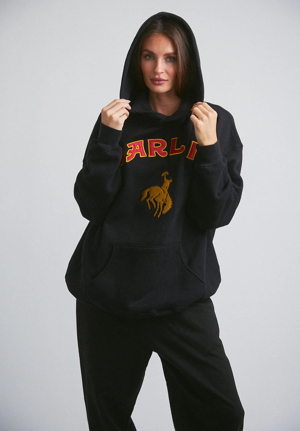 Rider Oversized Hoodie - Black - Image 8