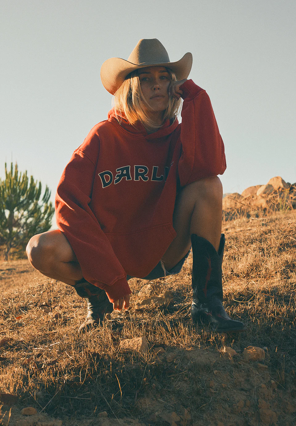 Varsity Oversized Hoodie - Red - Image 4